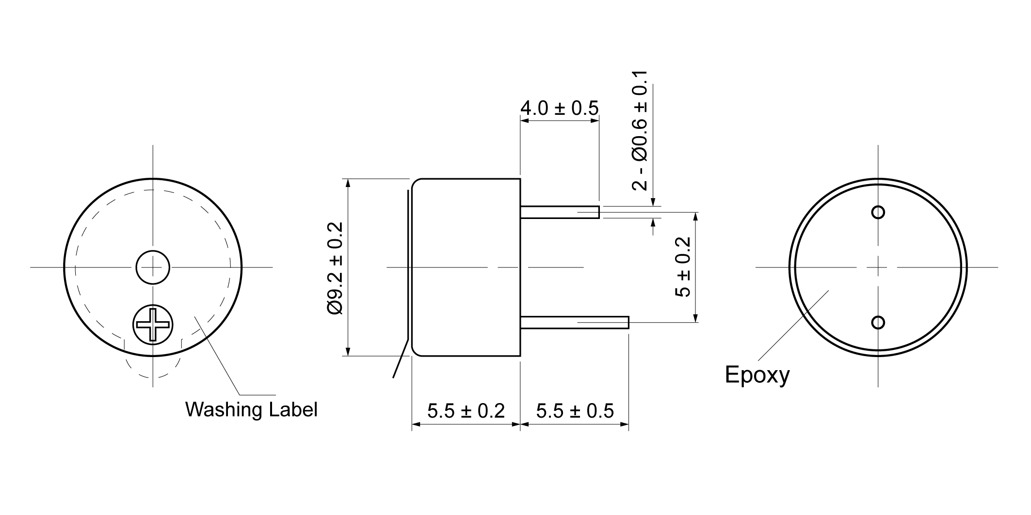 MB9055-27S12P Mechanical Drawing